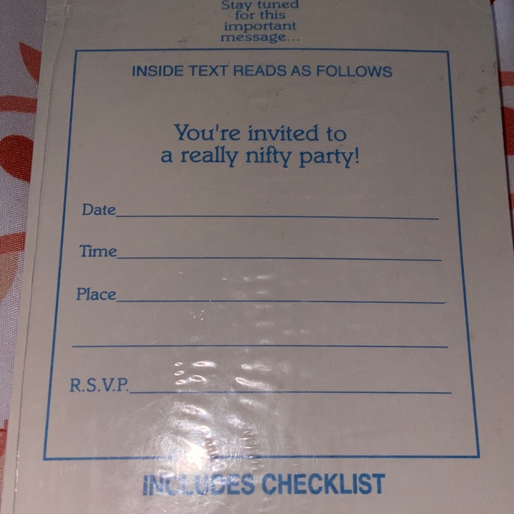 VTG ROCKY & BULLWINKLE ADULT PARTY 8 INVITATIONS & ENVELOPES NIP - Picture 3 of 4